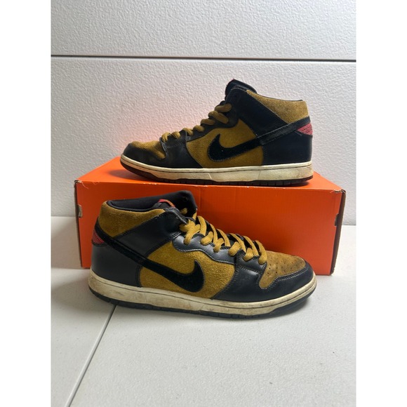 Nike Other - Nike SB Dunk Mid Dark Obsidian Gold Size 10.5 #Z206